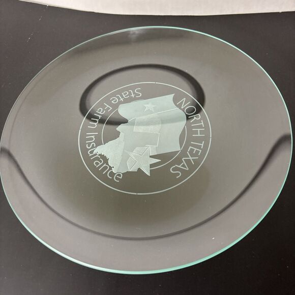 State Farm North Texas Glass Plate  - Vtg  Collectible - Picture 2 of 5